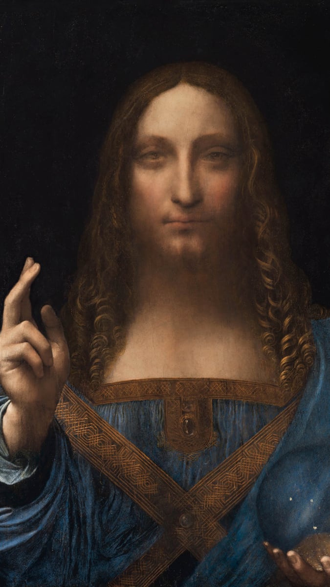 Celkově nejdražším vydraženým obrazem od starého mistra ovšem stále s obrovským odstupem zůstává da Vinciho Salvator Mundi odklepnutý vítěznému zájemci za 450 milionů dolarů.