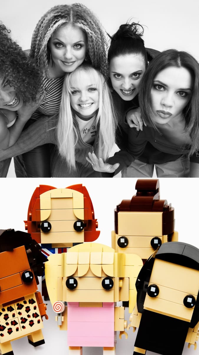 K blížícímu se pětadvacátému výročí vydání alba Spiceworld se každá ze členek dívčí skupiny dočkala své osm centimetrů vysoké postavičky v nové stavebnici Lego.