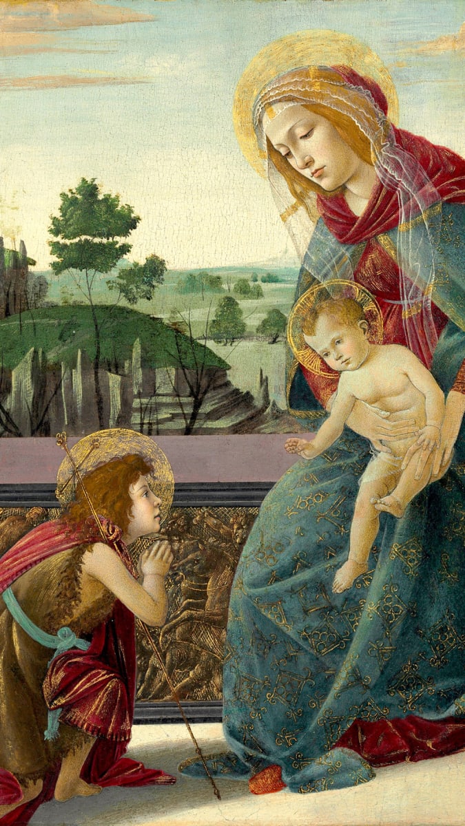Dosud nejdražší vydražené dílo Sandra Botticelliho, obraz The Rockefeller Madonna, se prodalo za 10,4 milionu dolarů.