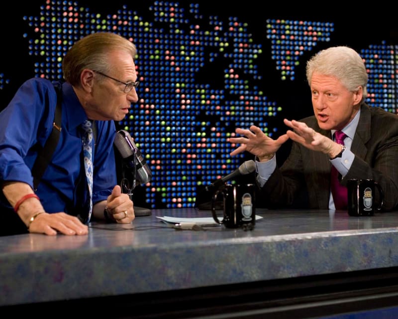 Bill Clinton vystoupil i v pořadu Larryho Kinga.