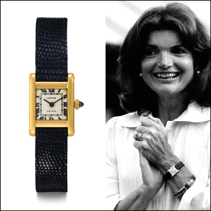 Jacqueline Kennedy-Onassis & Cartier Tank