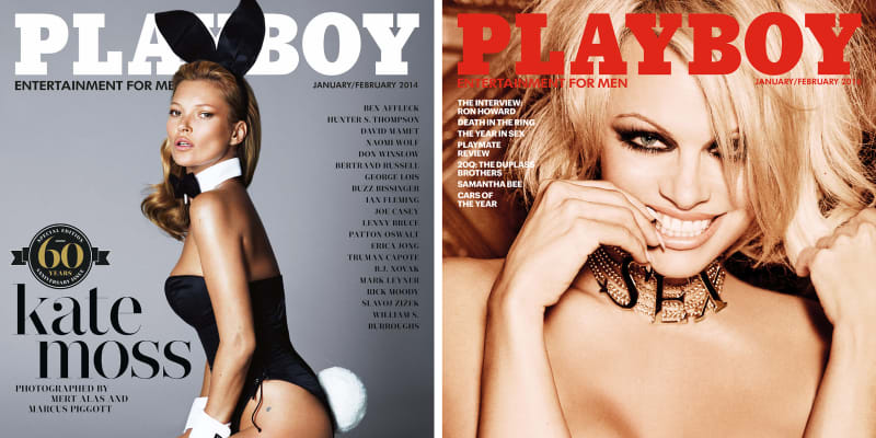 Před pěti lety, při šedesátém výročí založení časopisu Playboy, se (nejen) na titulu objevila Kate Moss, ovšem nejčastější tváří obálky nejúspěšnějšího pánského časopisu byla v dosavadní historii Pamela Andersonová.