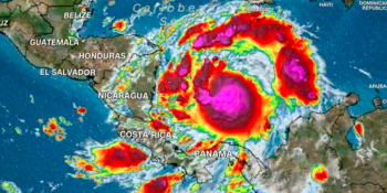 Bouře Julia zesílila na hurikán a míří k pobřeží Nikaraguy. Hrozí povodně a sesuvy půdy