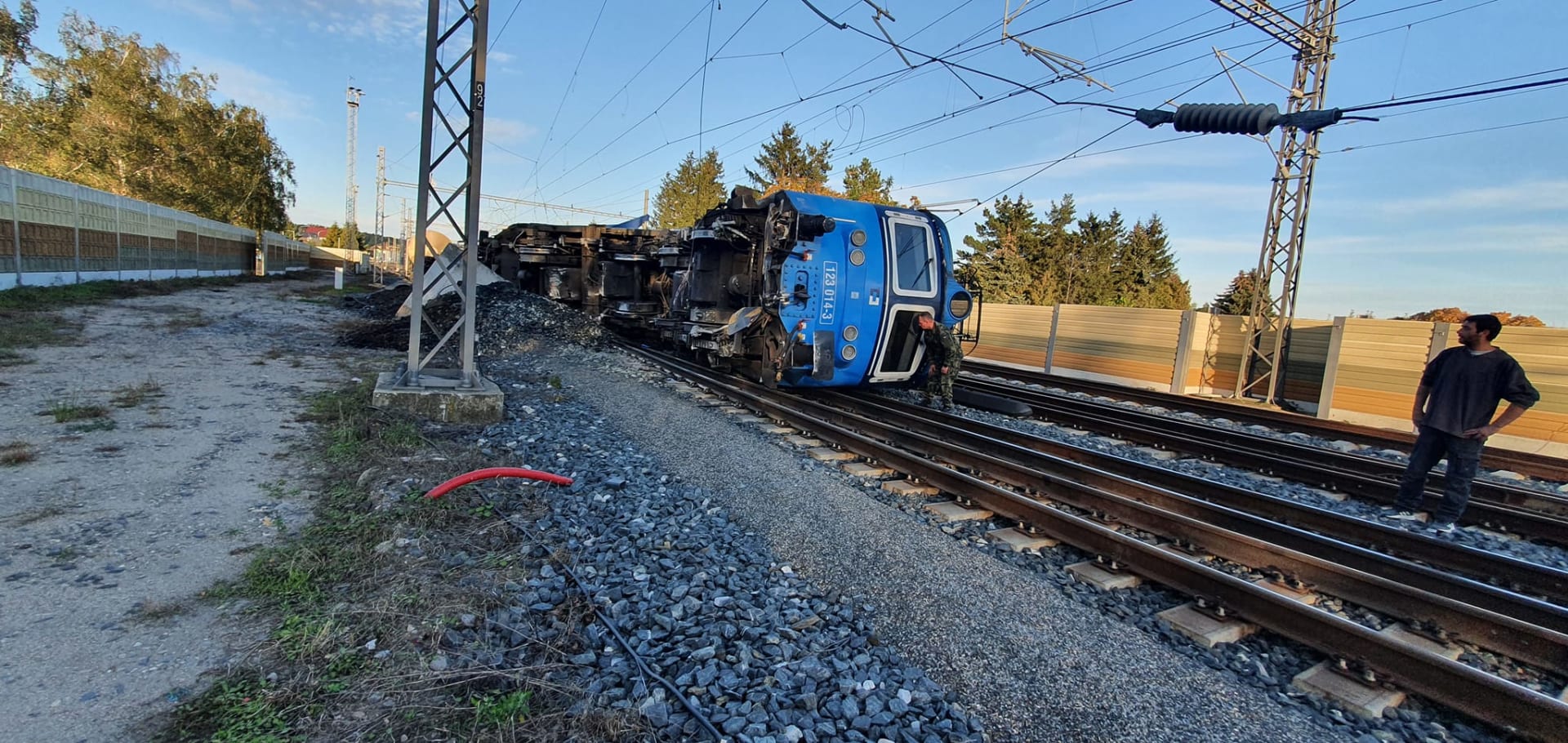 Vlaková nehoda u Pořízen