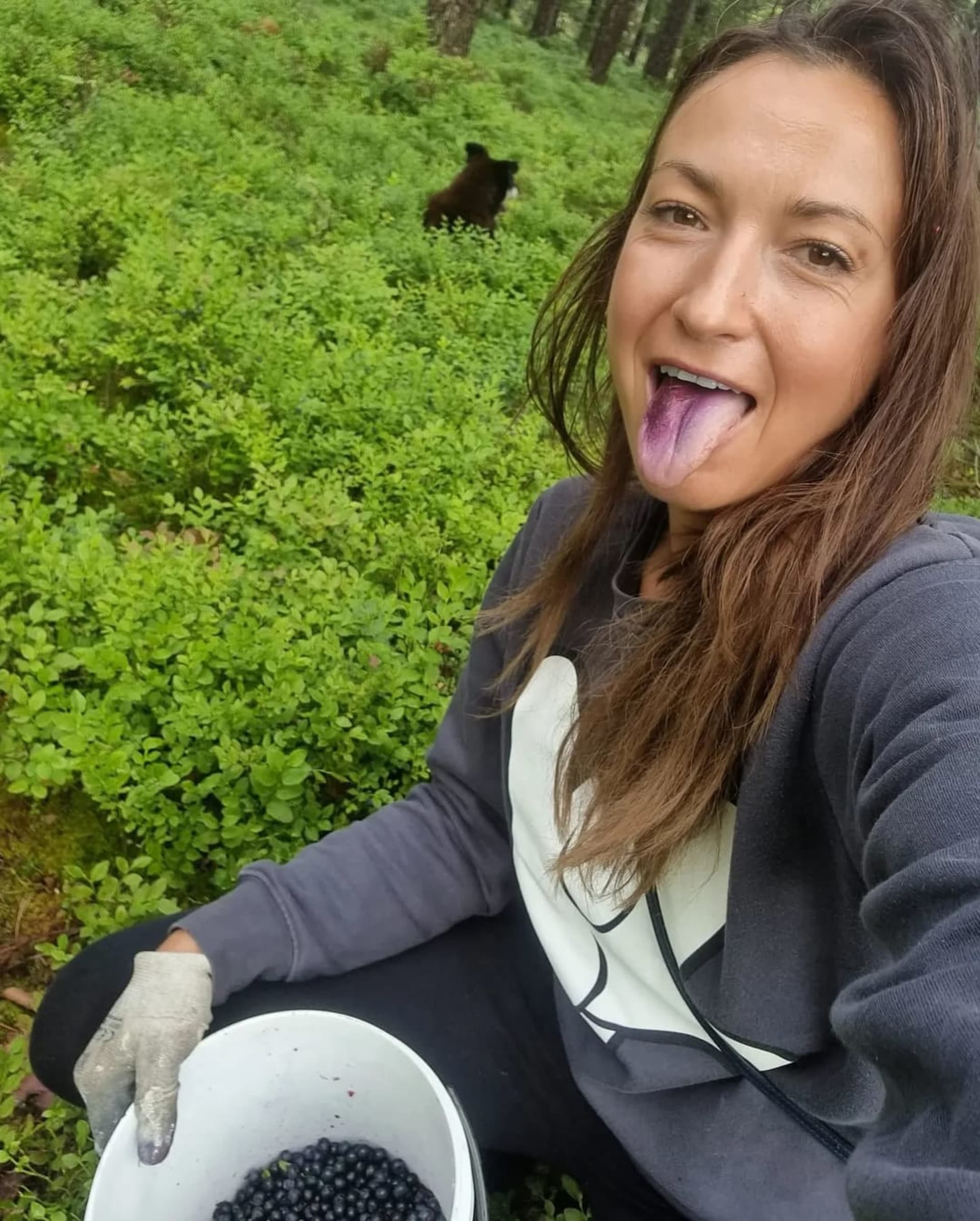 Lucie Gelemová miluje borůvky.