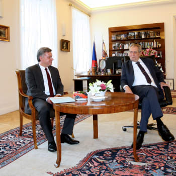Pavel Blažek s prezidentem Milošem Zemanem