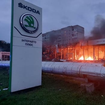 Cílem ruského ostřelování v Záporoží se stal i tamní autosalon automobilky Škoda Auto.
