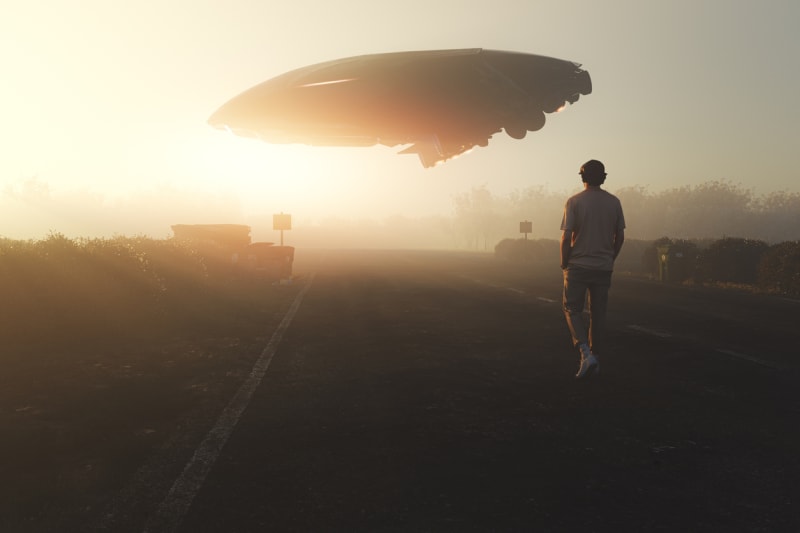 Muž popsal své setkání s UFO.