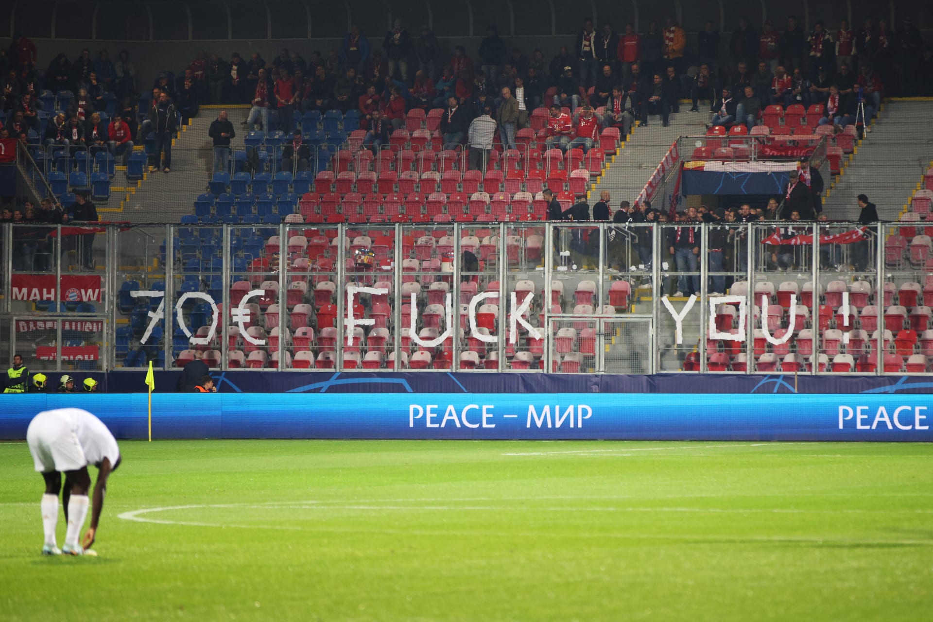 Protest fanoušků Bayernu Mnichov