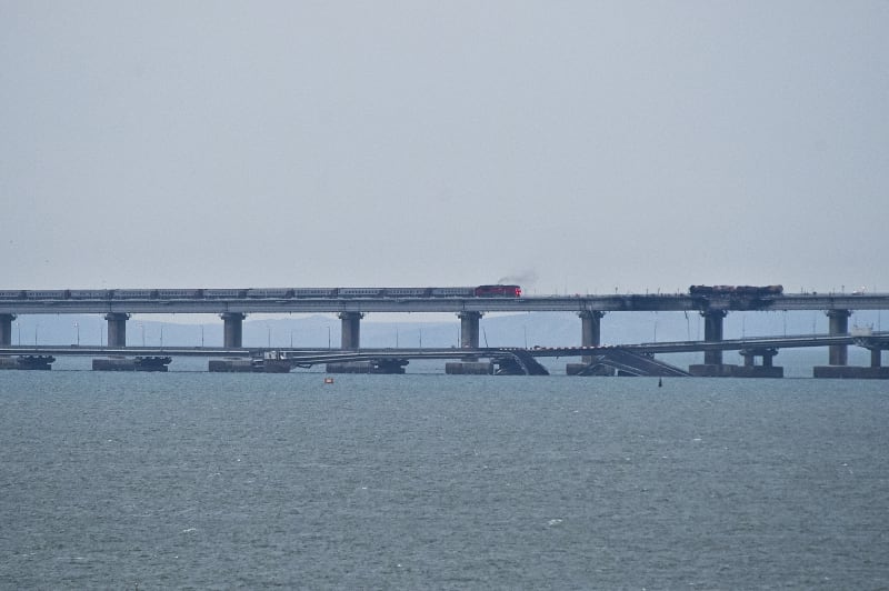 V roce 2022 se Ukrajincům podařilo vyřadit Kerčský most částečně z provozu.