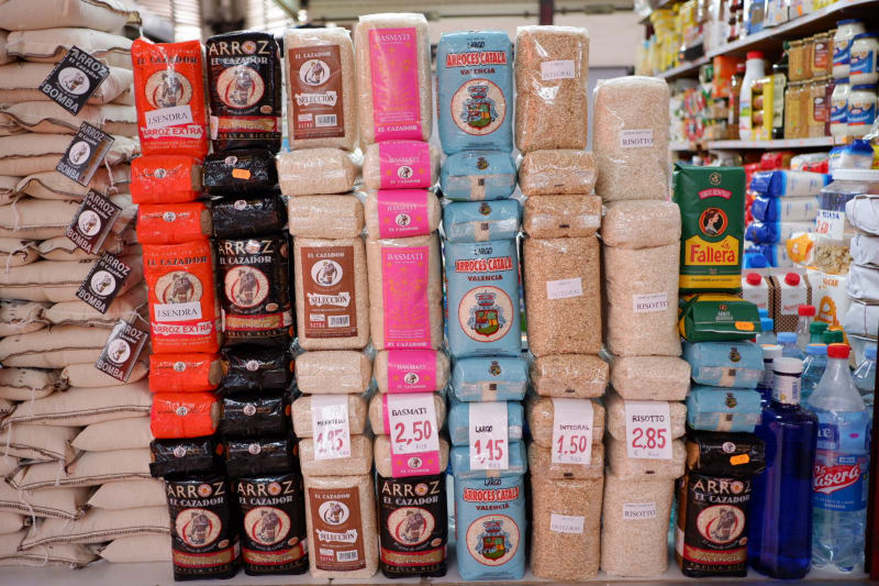 v tržnici najdete ohromující náíbídku rýže