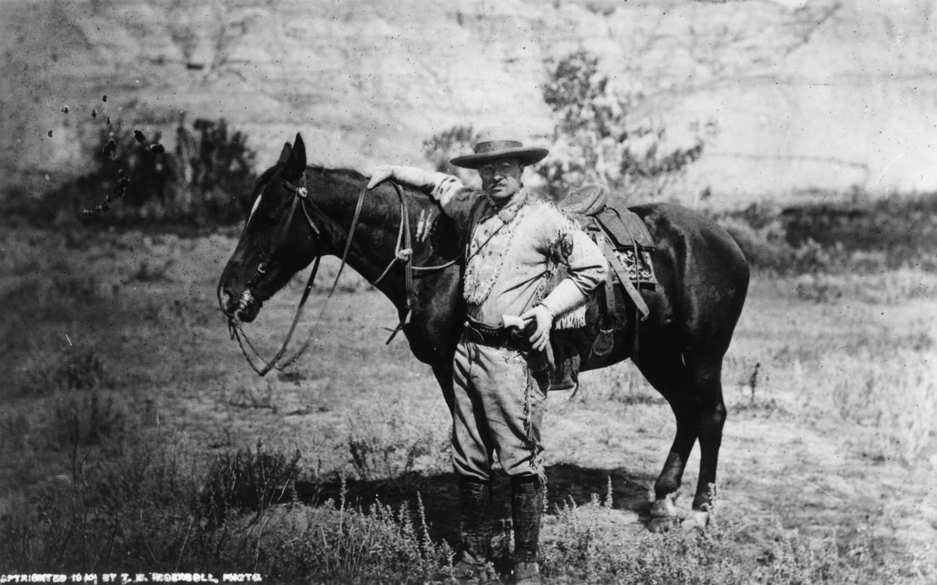 Theodore Roosevelt při návštěvě Severní Dakoty