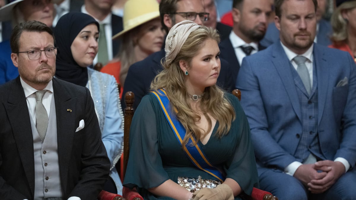 Nizozemská princezna Amalia během zahájení Parlamentního roku v Královském divadle v roce 2022