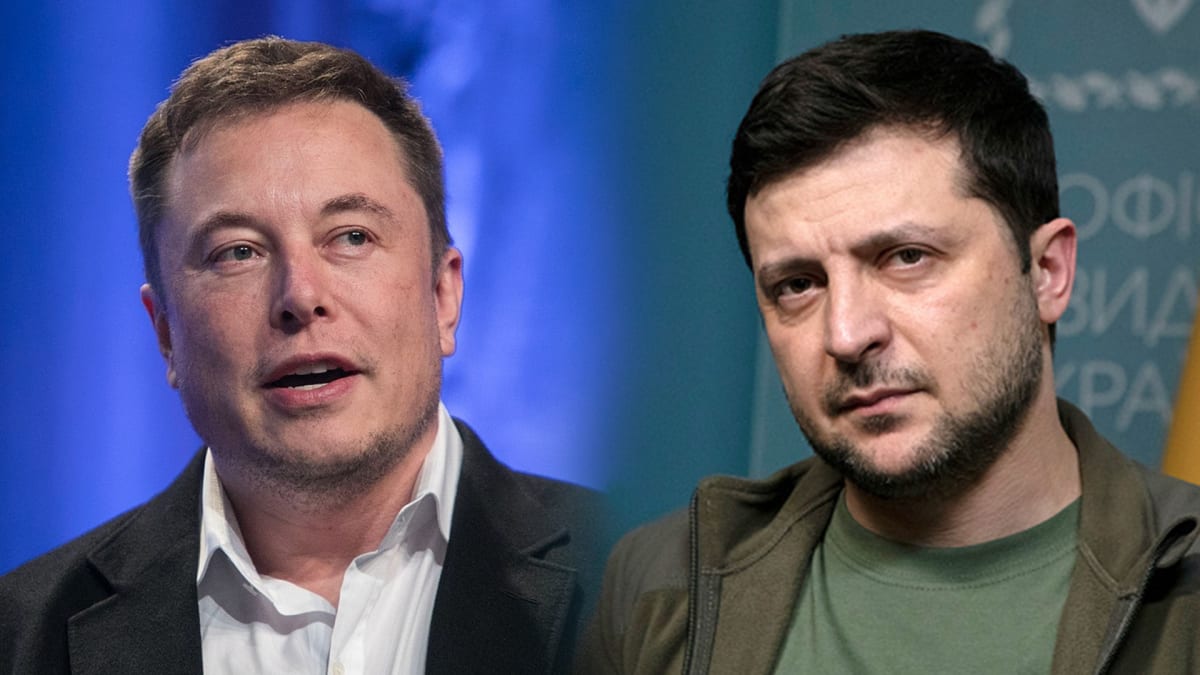 Elon Musk a Volodymyr Zelenskyj