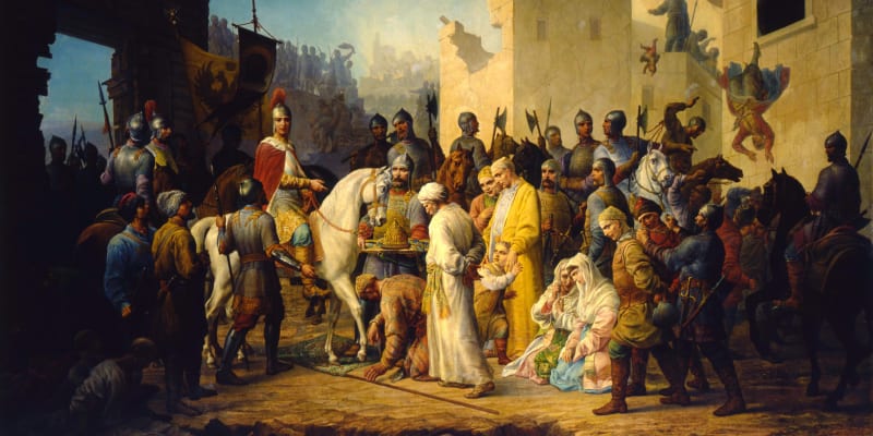 Ivan IV. Hrozný vjíždí triumfálně do Kazaně