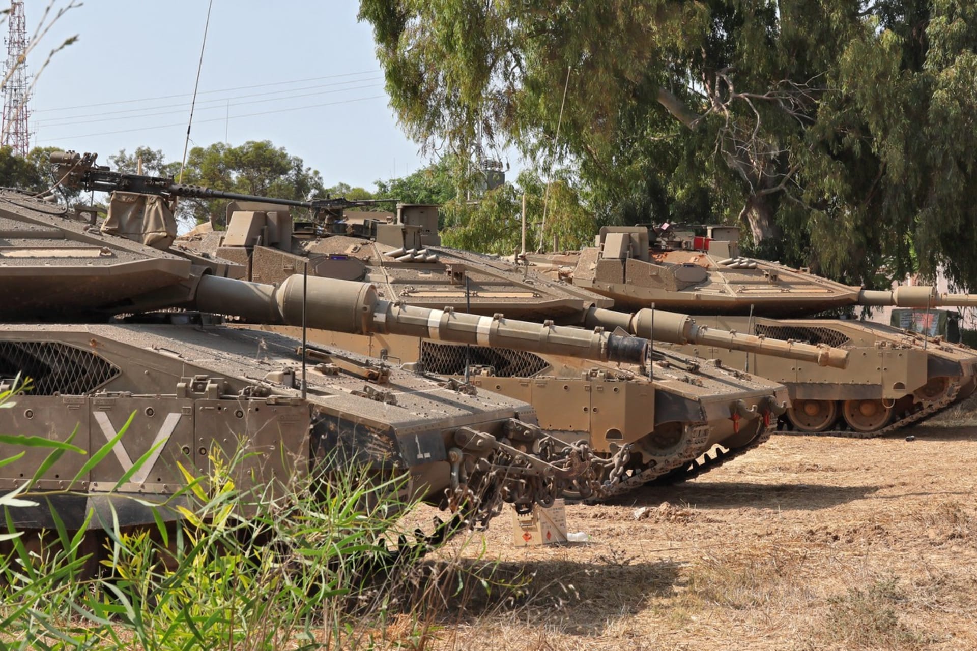 Izraelské tanky Merkava Mark IV