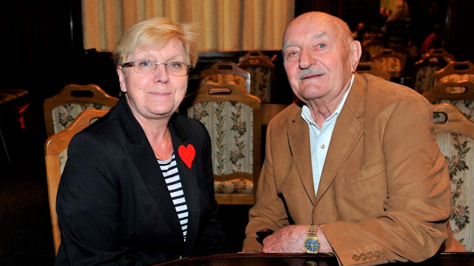 Josef Somr s manželkou Jaroslavou, sestrou jeho zesnulé životní lásky Zuzany Šavrdové