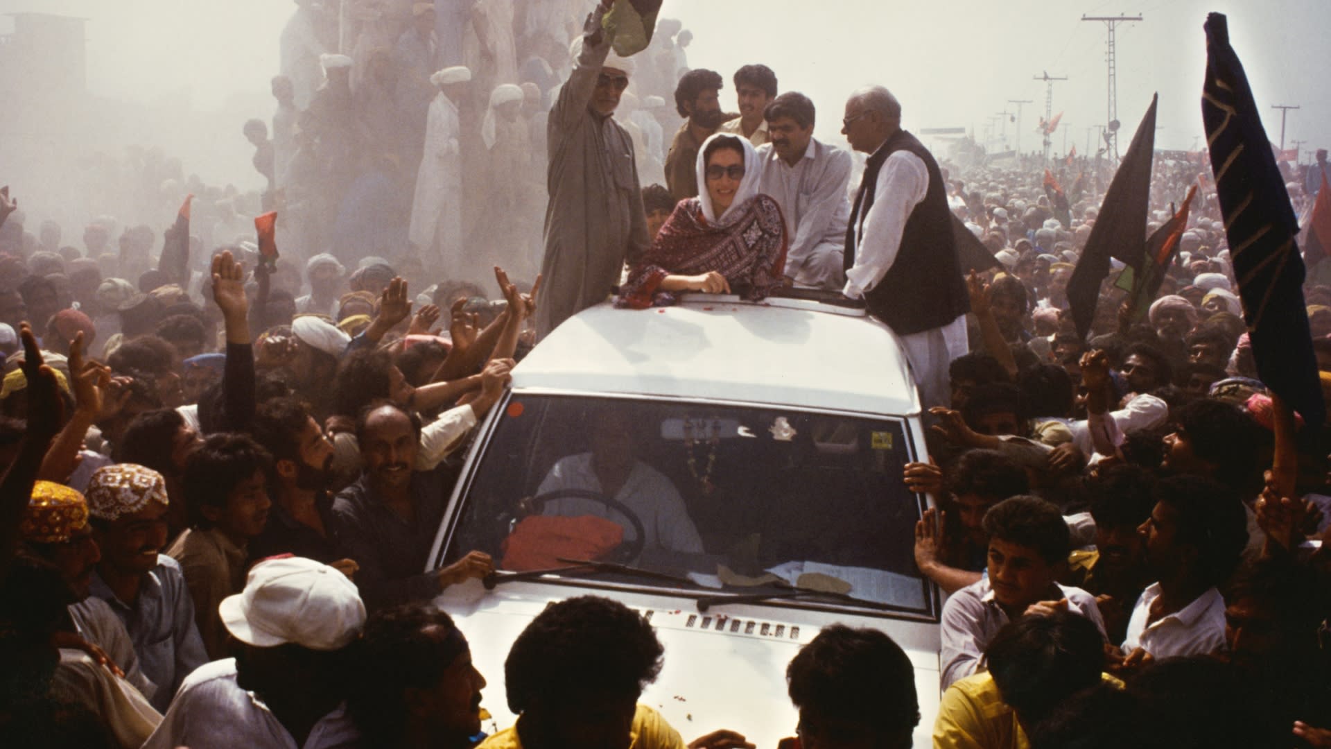 Bénazír Bhuttová během kampaně (ilustrační fotka)