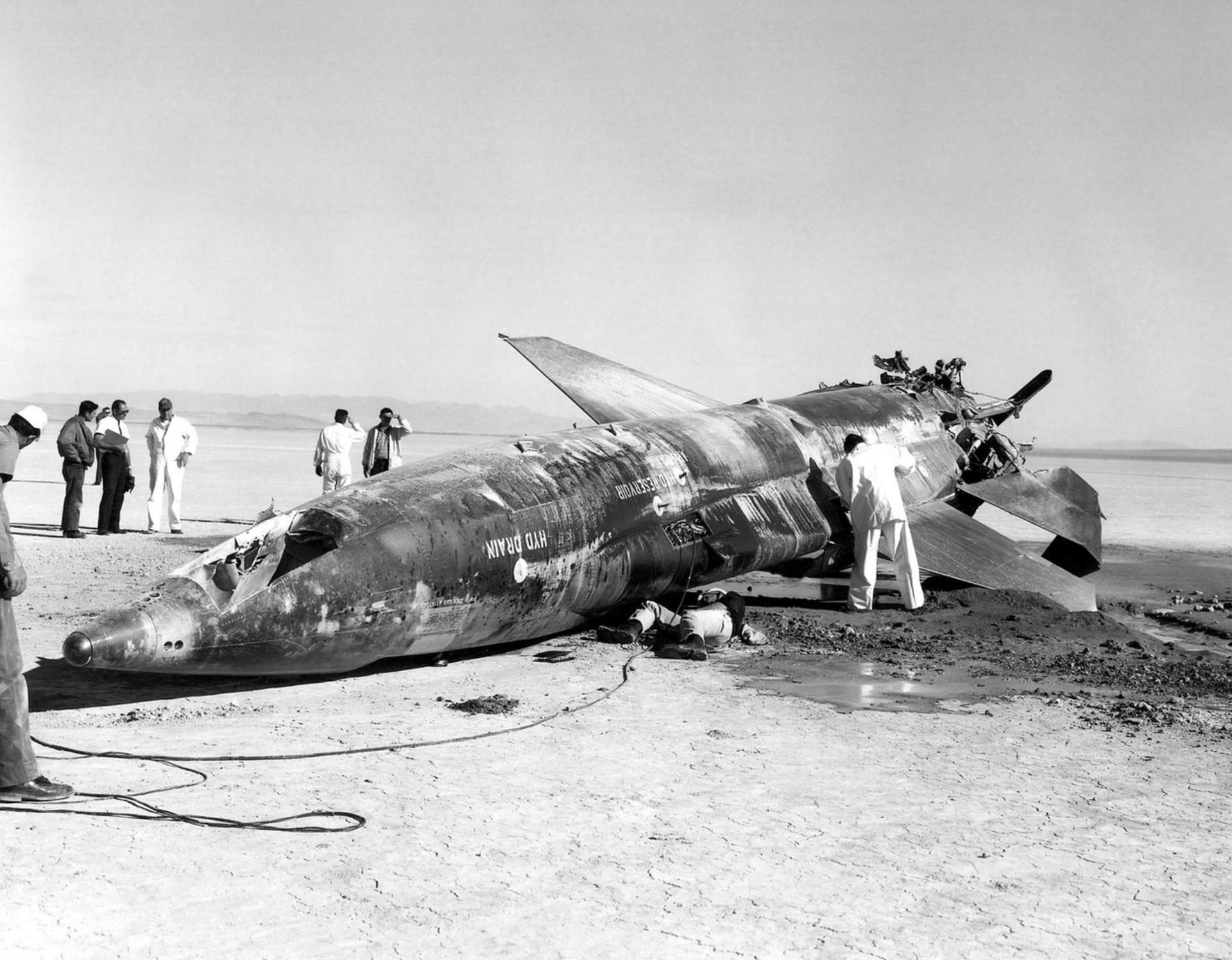 Pád X-15 po selhání motoru v roce 1962