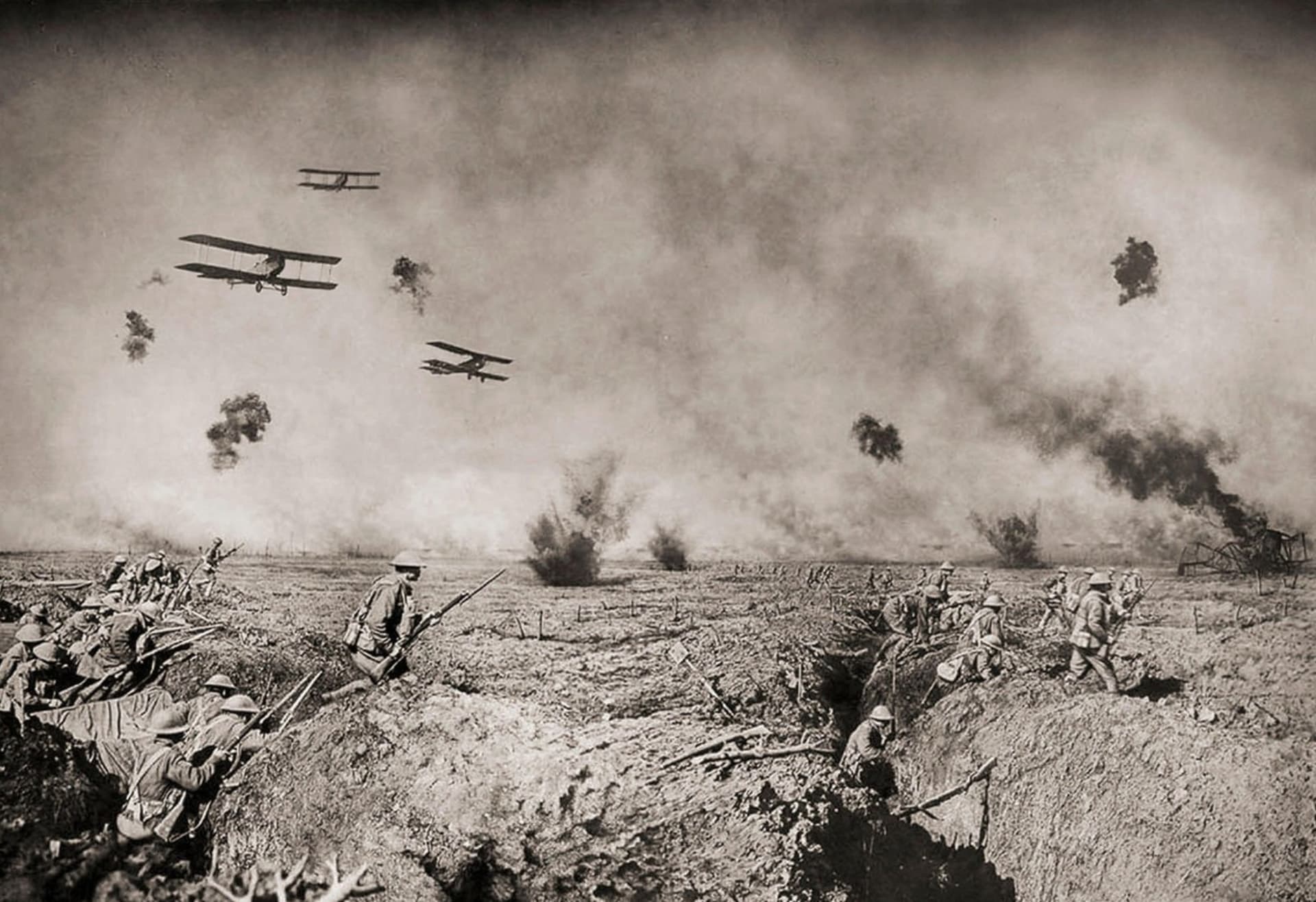 Útok během třetí bitvy u Yper v roce 1917