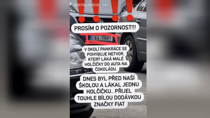 Poblíž pražských škol měl podezřelý muž lákat děti do dodávky.