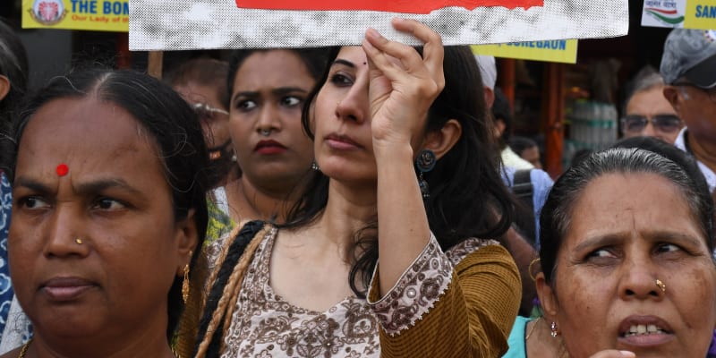 Spravedlnost pro Bilkis. Protesty proti propuštění mužů se udály v Bombaji.