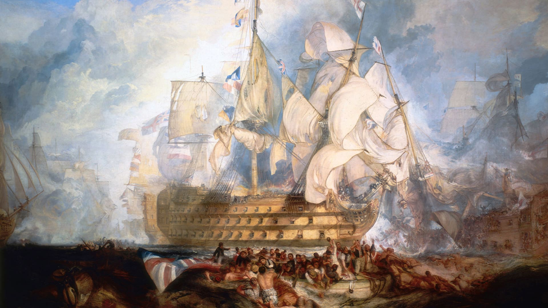 Vyobrazení bitvy u Trafalgaru