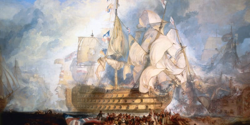 Vyobrazení bitvy u Trafalgaru