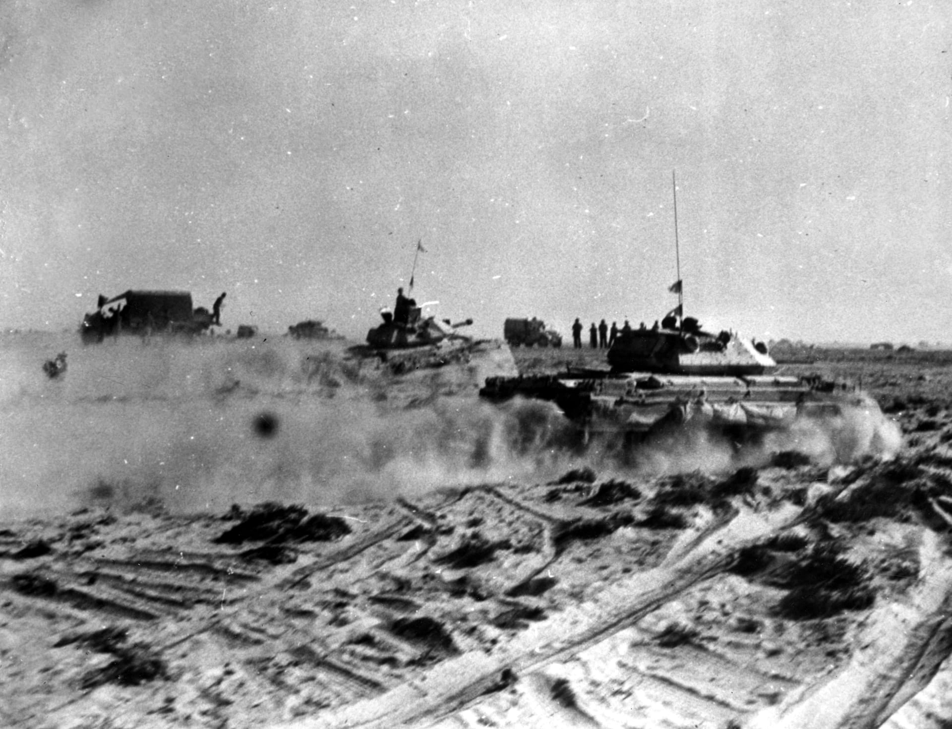Britské tanky Crusader v bitvě u El Alameinu