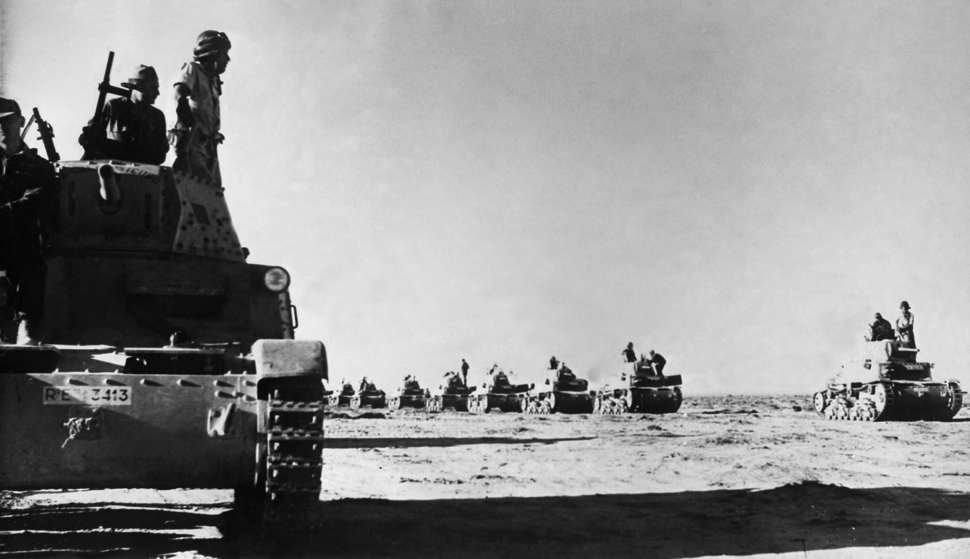 Italské tanky M130/40 v bitvě u El Alameinu