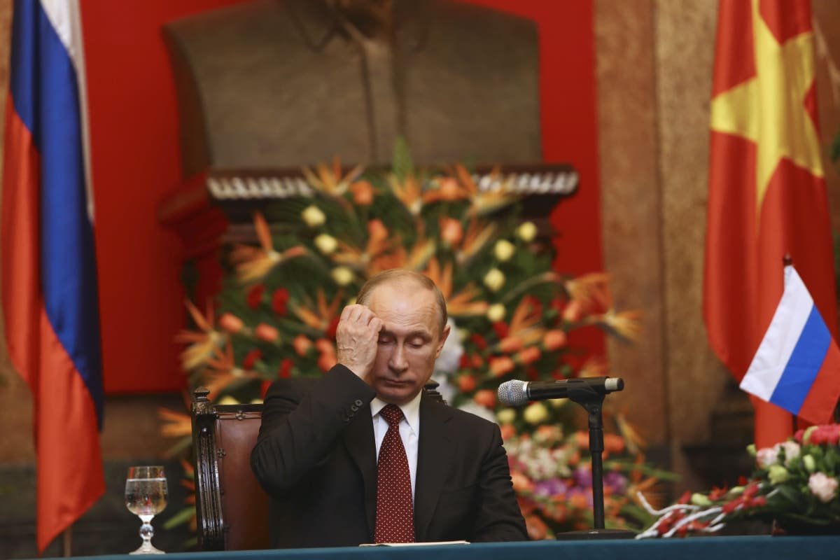 Ruský prezident Vladimir Putin na návštěvě Hanoje v roce 2013