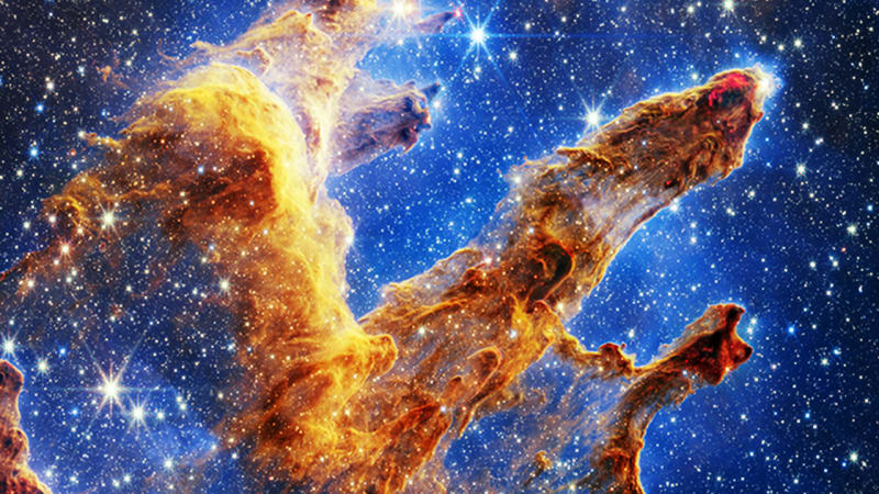 Nová fotka vesmírných Pilířů stvoření bere dech. Podívejte se, jak vypadají čerstvě zrozené hvězdy