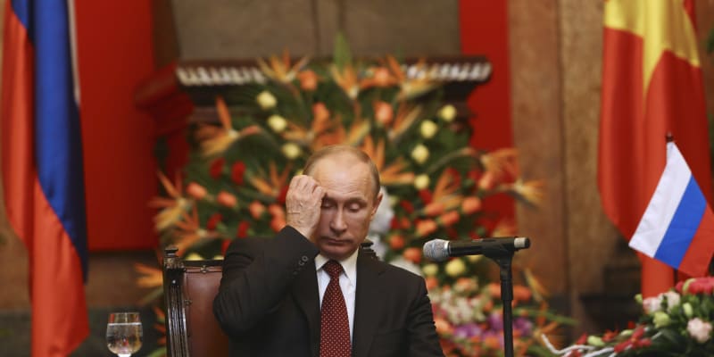 Ruský prezident Vladimir Putin na návštěvě Hanoje v roce 2013