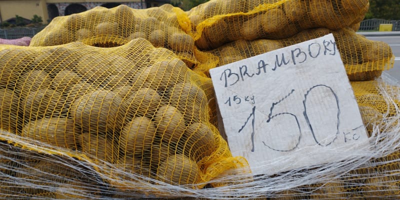 Nákupy v Polsku. 15 kilo polských brambor za 150 korun