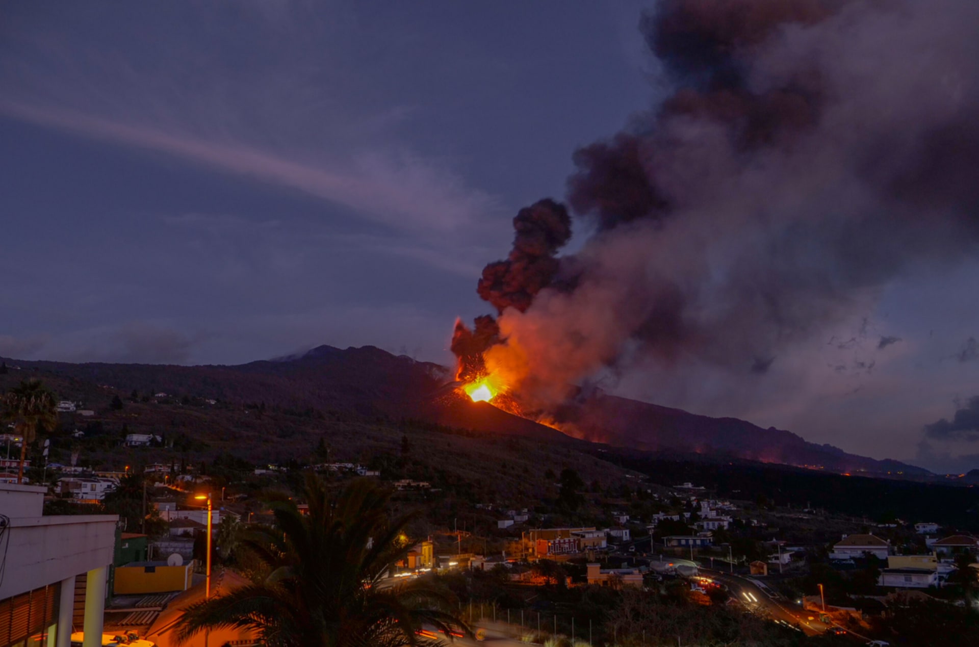 Erupce sopky La Palma ve Španělsku, 2021