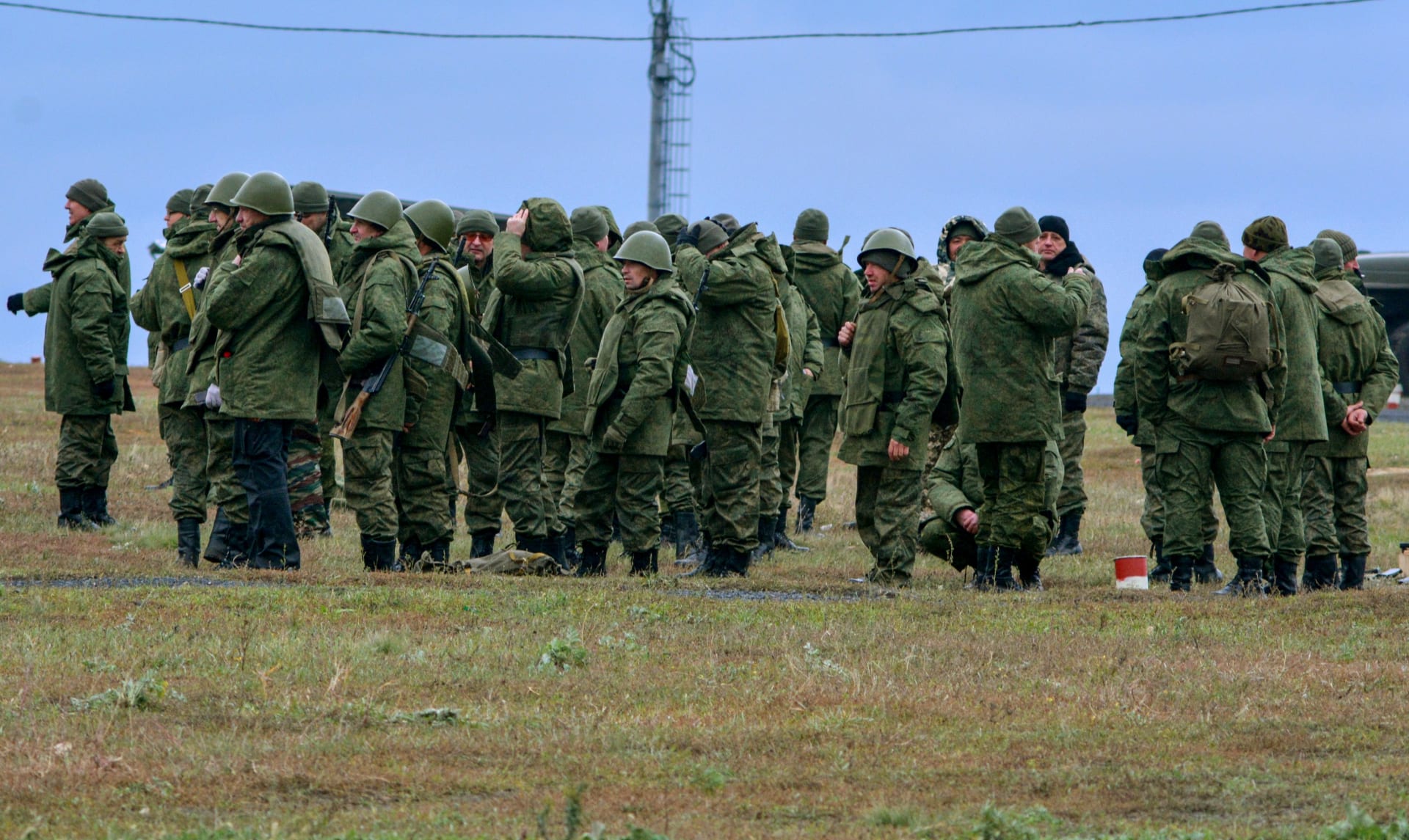 Nově mobilizovaní Rusové (21.10.2022) (ilustrační foto)
