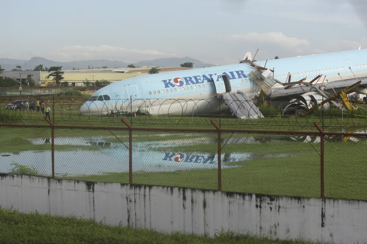Na Filipínách sjelo letadlo z ranveje při přistávání.
