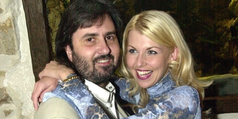 Bavič Marek Dobrodinský se svou ženou Gabrielou Goldovou (na snímku z roku 2002) 