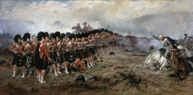  „Tenká červená linie“ tvořená 93. plukem skotských horalů svou pozici udržela 