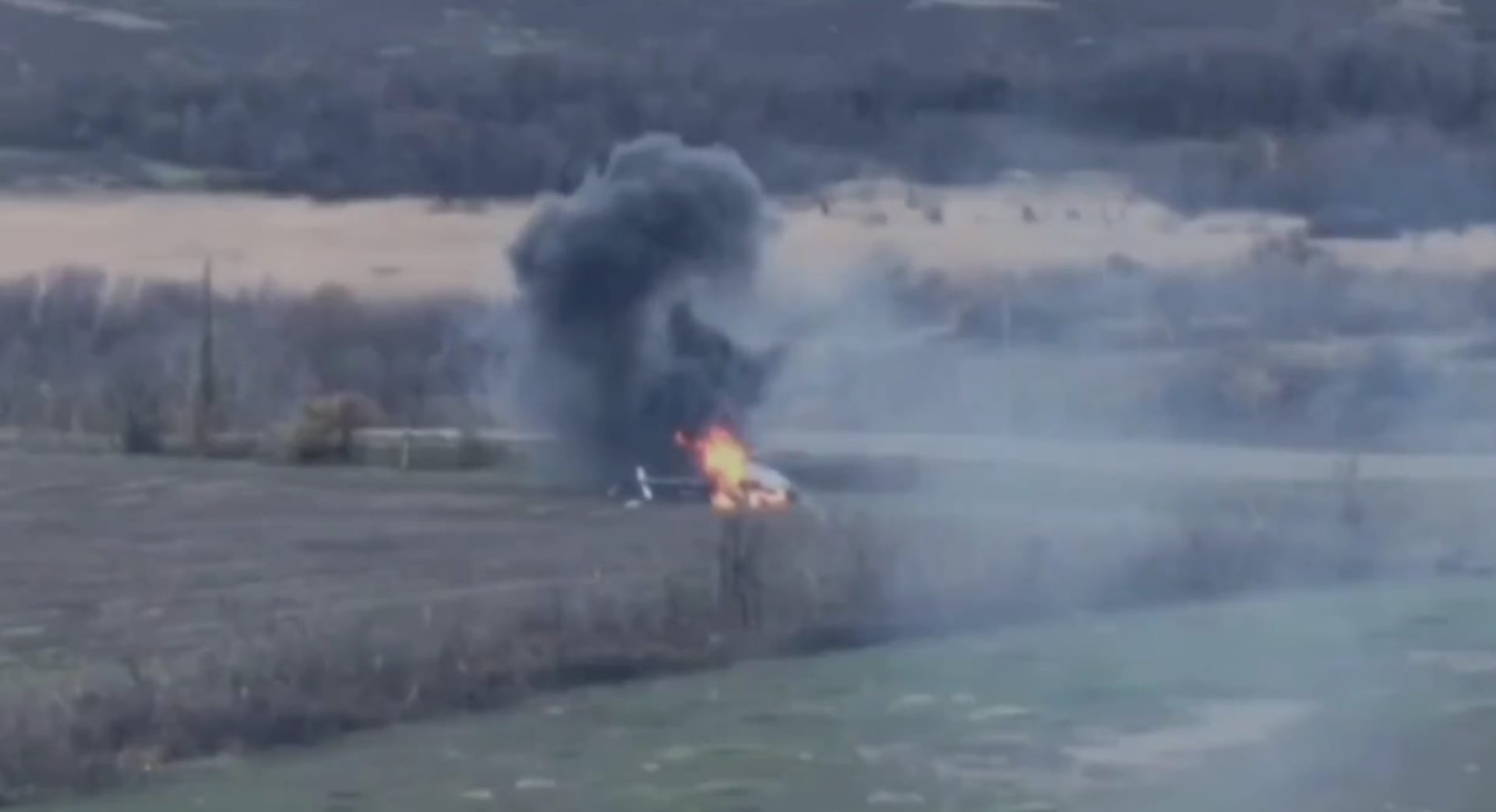 Ukrajinci sestřelili další ruský vrtulník.
