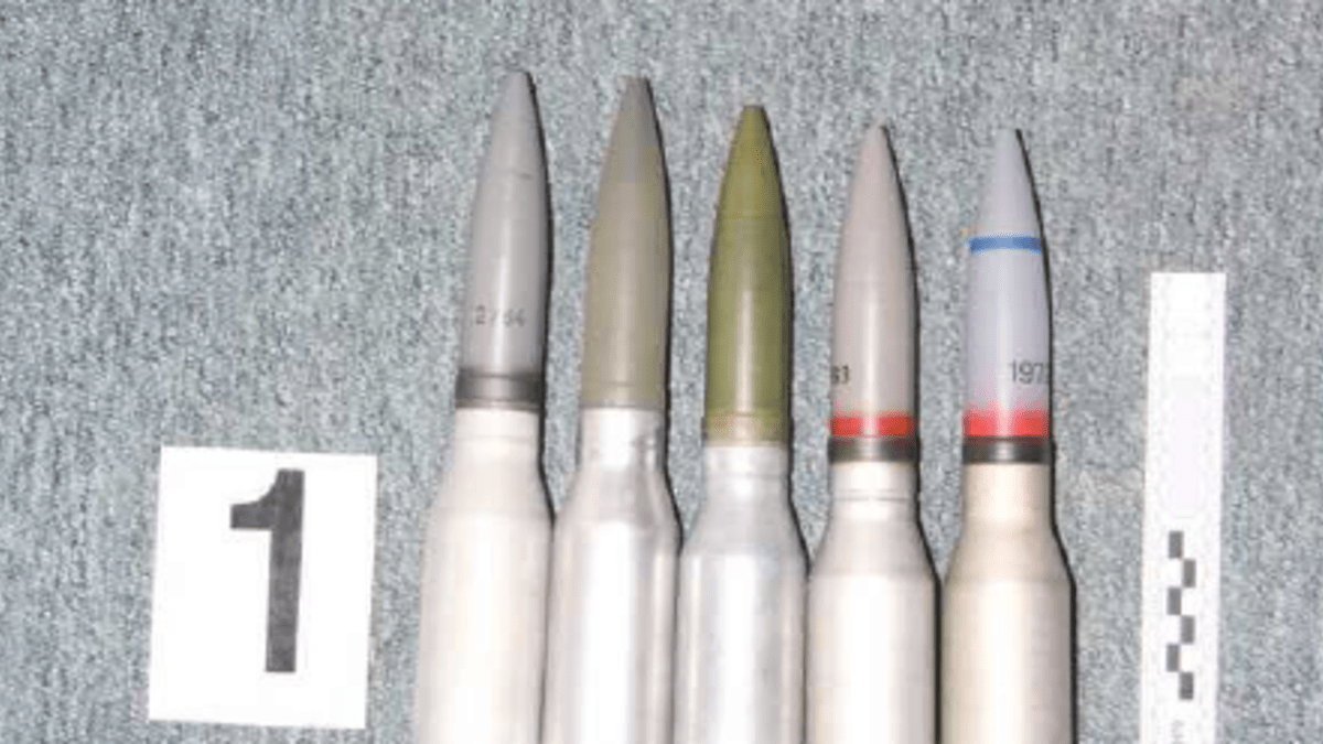 Zajištěná munice a zbraně