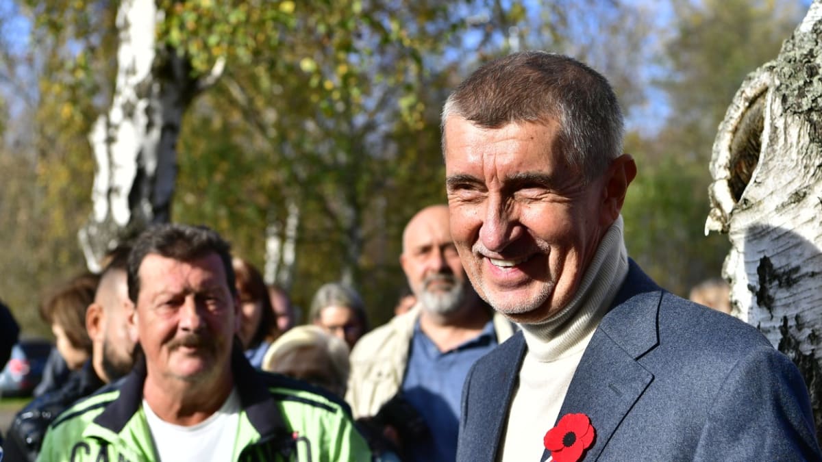 Andrej Babiš při zahájení prezidentské kampaně na Teplicku