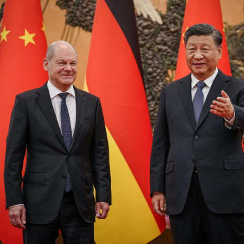 Německý kancléř Olaf Scholz a čínský prezident