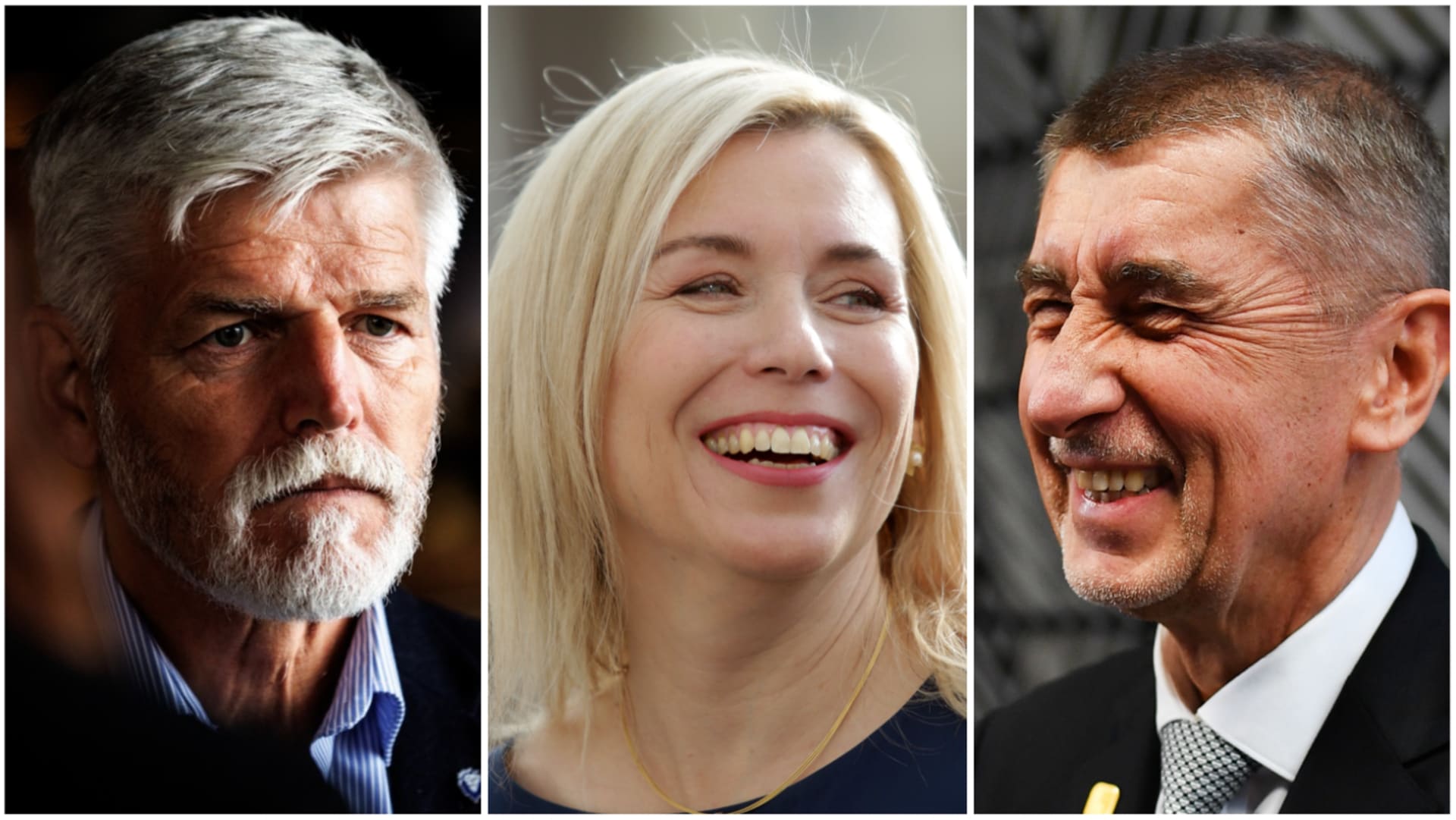 Favorité prezidentské volby zleva Petr Pavel, Danuše Nerudová a Andrej Babiš
