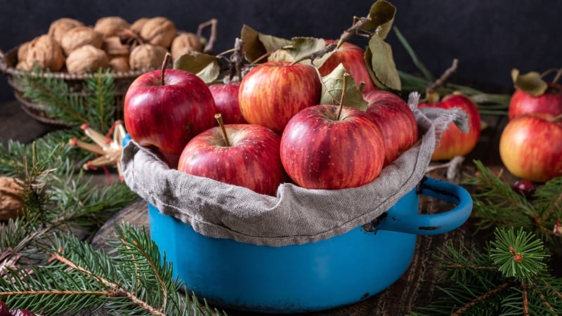 Jablíčkové dekorace vás doprovodí na cestě od podzimu do Vánoc
