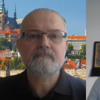 Politický komentátor Martin Schmarz a novinářka Barbora Zykmundová