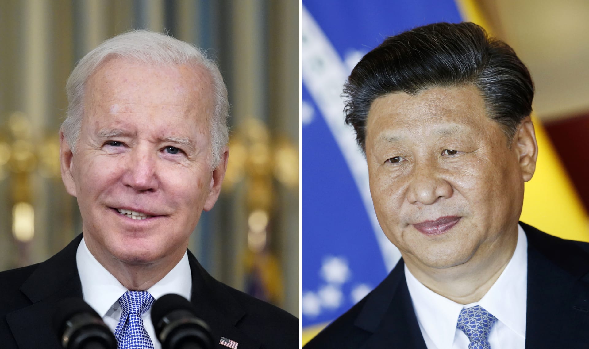 Americký prezident Joe Biden a jeho čínský protějšek Si Ťin-pching 