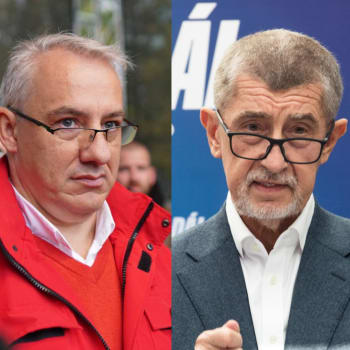 Zleva: Prezidentští kandidáti Josef Středula, Andrej Babiš a Danuše NErudová