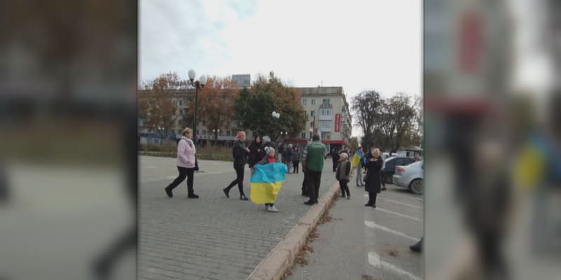 Ukrajinská vojska vstoupila do Chersonu (11.11.2022)