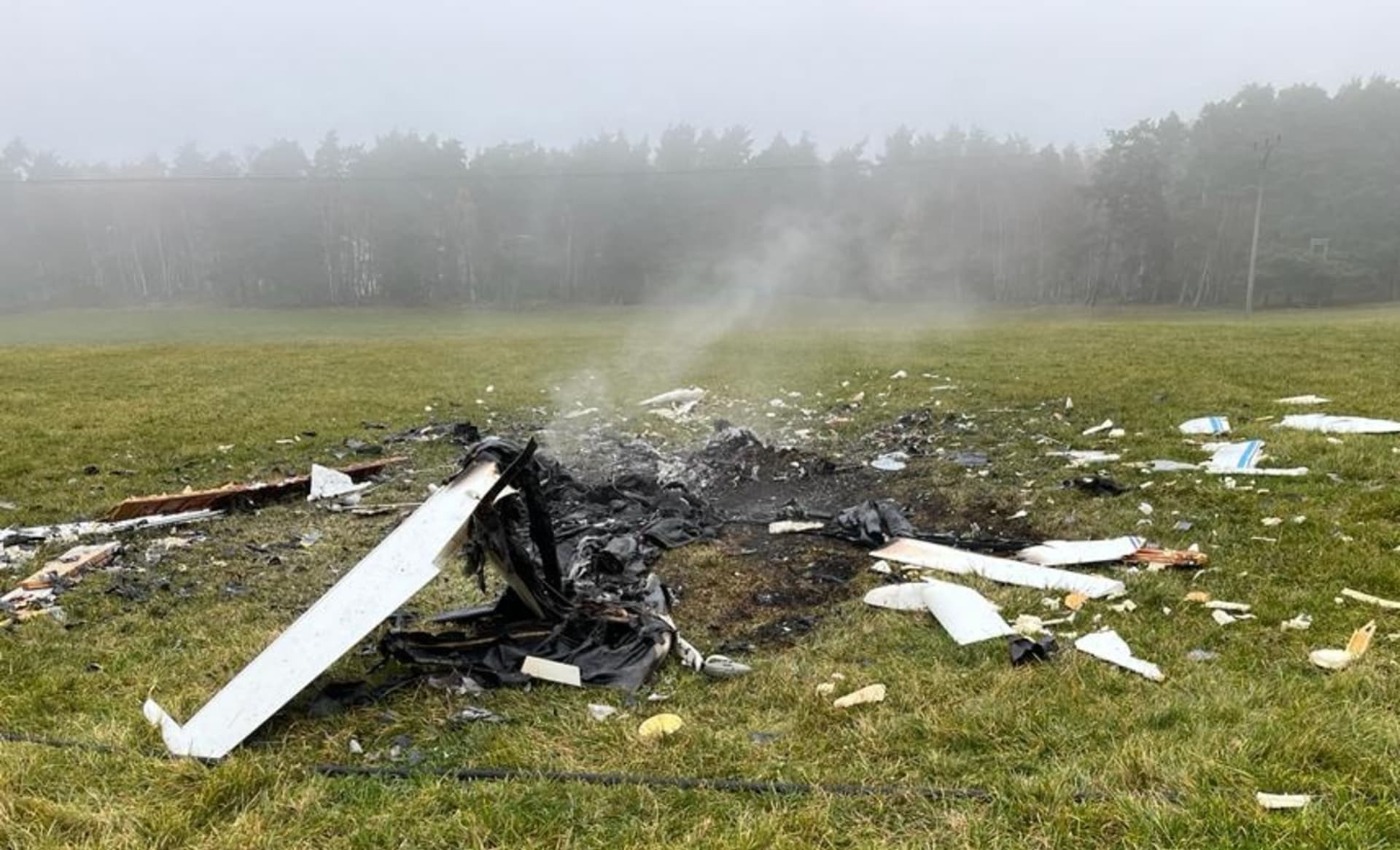 Nehoda malého letadla na Českolipsku